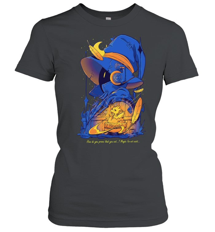 Vivi ornitier how do you prove that exist maybe we don’t black mage hatching chocobo feathers Unisex T-Shirt