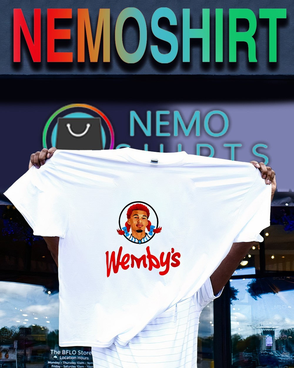 Victor Wembanyama Wemby’s Wendy’s shirt