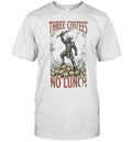 Warrior Standing on Skulls Three Coffees no Lunch Gaming Fantasy Art Warrior Unisex T-Shirt