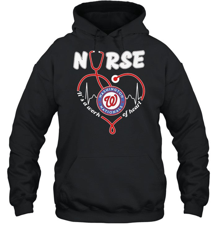 Washington Nationals nurse it’s a work of heart stethoscope shaped heart Unisex T-Shirt