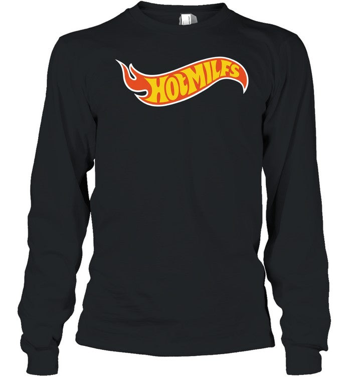 milfs Hot Wheels logo parody Unisex T-Shirt