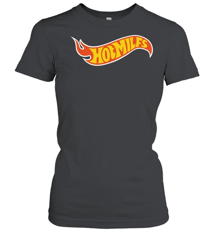 milfs Hot Wheels logo parody Unisex T-Shirt