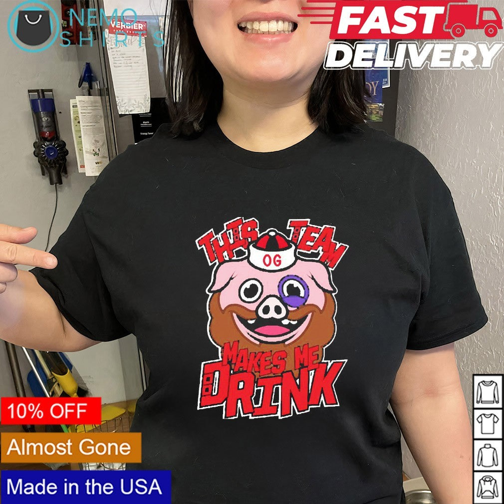 This team make me drink Carolina Hurricanes pig shirt