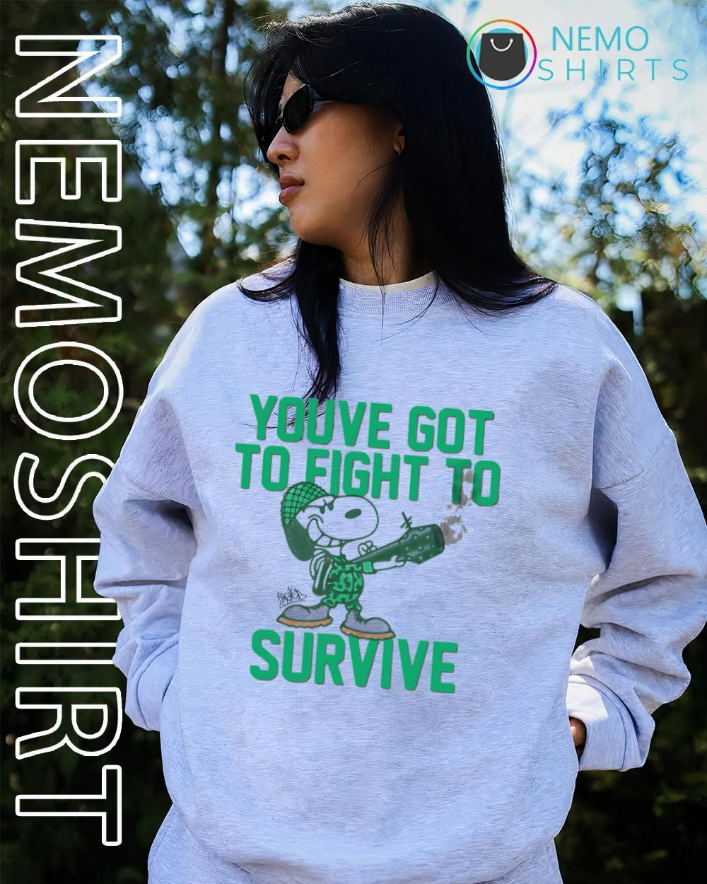 Snoopy military gear you’ve got to fight to survive shirt