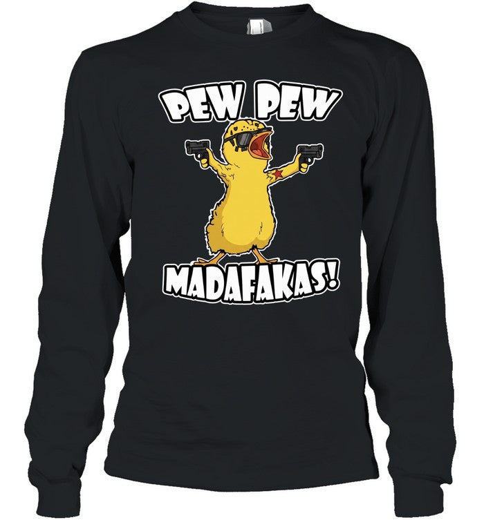 Yellow Duck Carries Pistol Letter Unisex T-Shirt